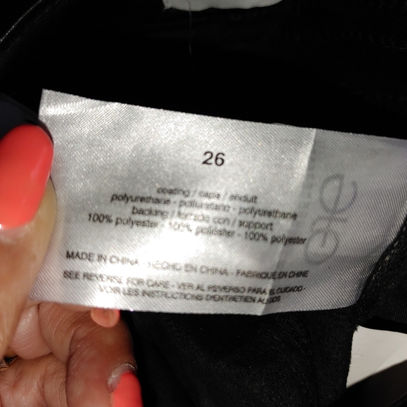 Sam Edelman Faux Leather Black Pants Sz.26 NWT - Picture 9 of 9